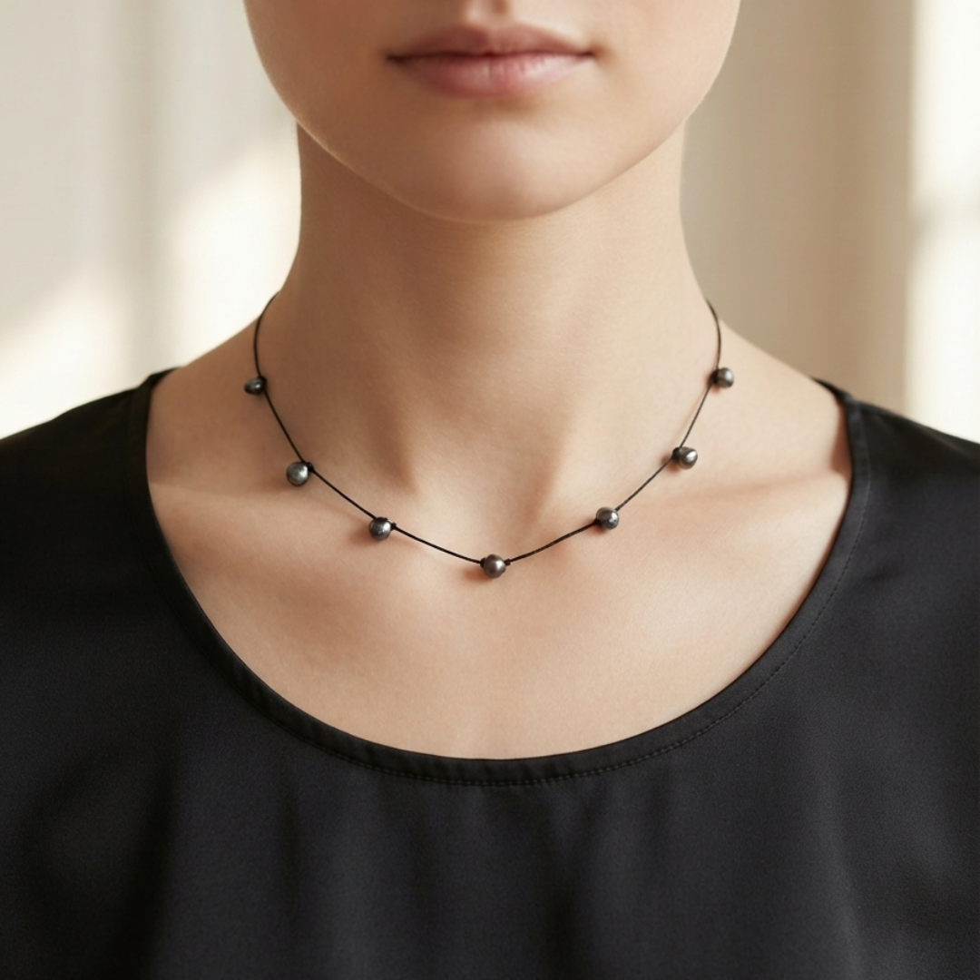 Peacock Pearl Necklace